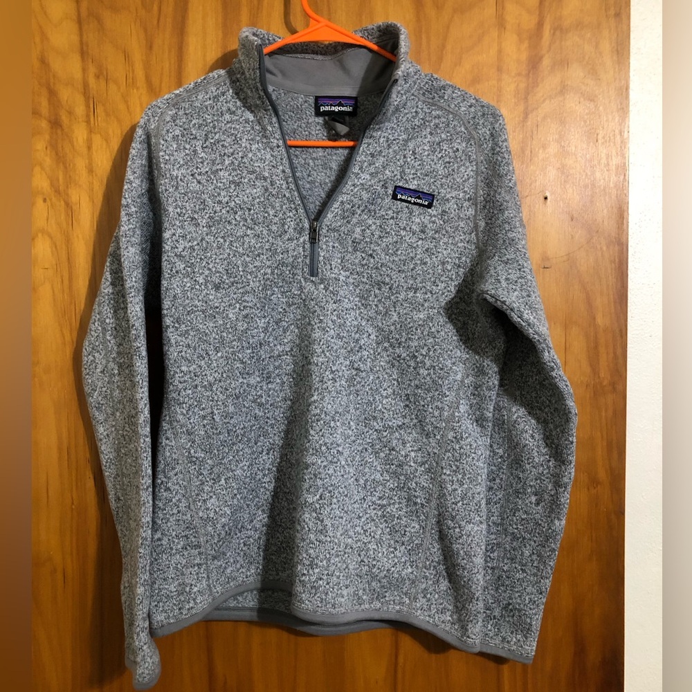 Patagonia Men's Zip-Up Sweater in Heather Gray